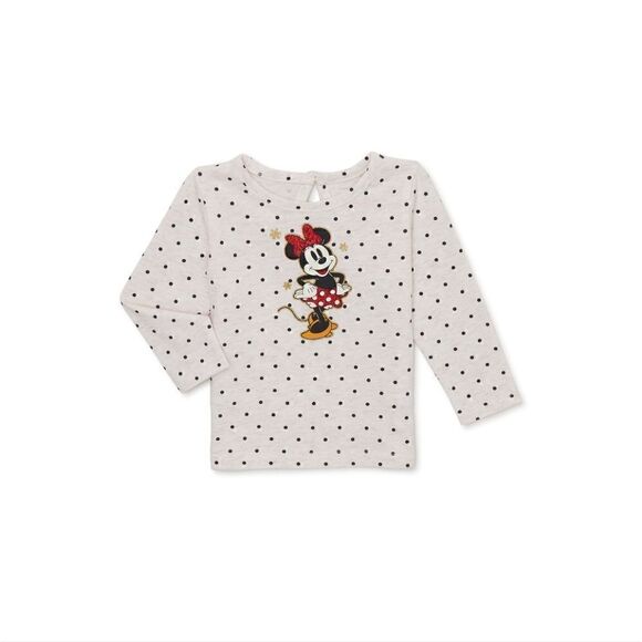 Disney Minnie Mouse Baby Girl Top, Pinafore and Tights Outfit Set, 3-Piece - Picture 4 of 5